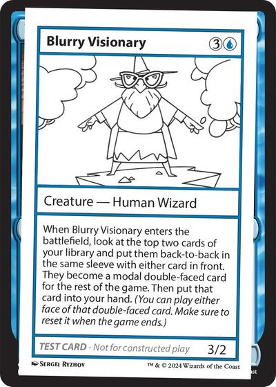 Blurry Visionary (Mystery Booster 2 Playtest Cards) Near Mint