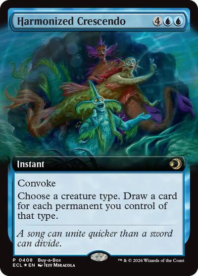 Harmonized Crescendo (Extended Art) (Promos: Buy-A-Box) Light Play Foil