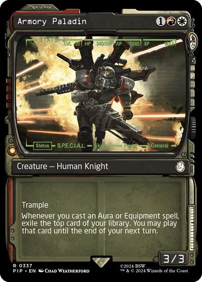 Armory Paladin (Showcase) (Universes Beyond: Fallout) Near Mint Foil