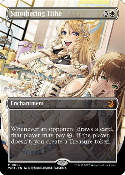 Smothering Tithe (Anime Borderless) (Wilds of Eldraine: Enchanting Tales) Light Play Foil
