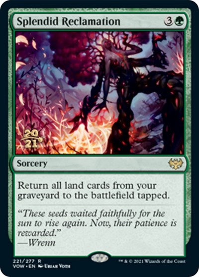 Splendid Reclamation (VOW) (Promos: Prerelease Cards) Medium Play Foil