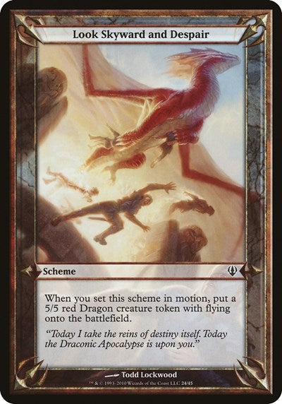 Look Skyward and Despair (Archenemy) (Oversize Cards) Near Mint