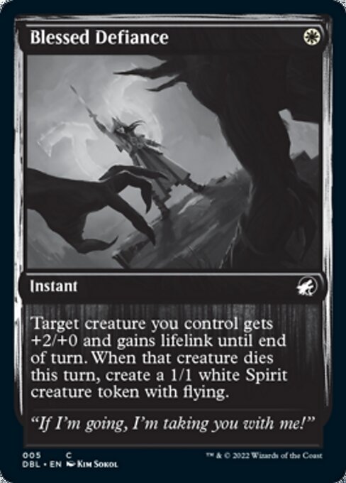 Blessed Defiance (Innistrad: Double Feature) Light Play Foil