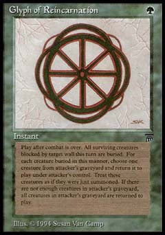 Glyph of Reincarnation (Legends) Damaged / Poor
