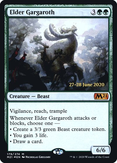 Elder Gargaroth (Promos: Prerelease Cards) Light Play Foil