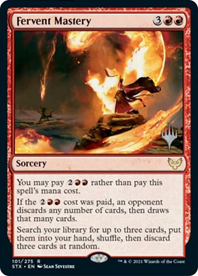 Fervent Mastery (Promo Pack: Strixhaven) Light Play Foil