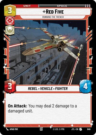 Red Five Running the Trench (Foil) (Jump to Lightspeed) Near Mint Foil
