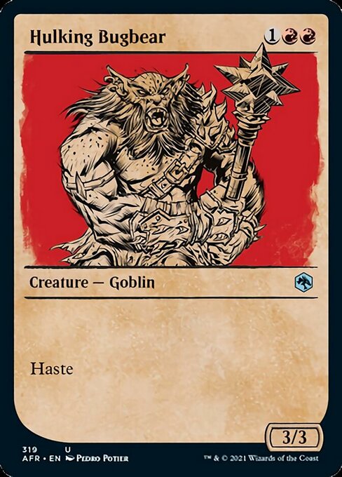 Hulking Bugbear (Showcase) (Adventures in the Forgotten Realms) Light Play Foil