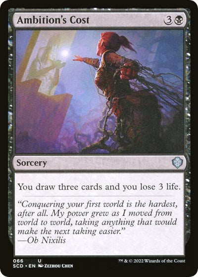 Ambition's Cost (Commander 2022 Starter Decks) Light Play