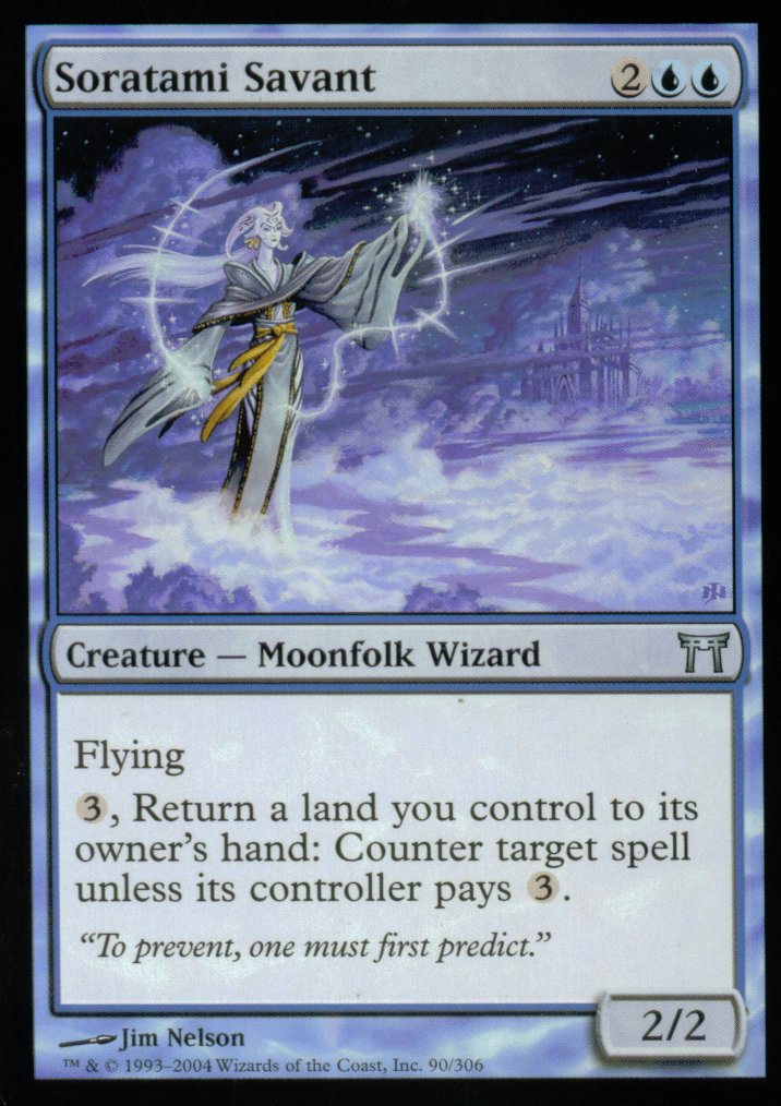 Soratami Savant (Champions of Kamigawa) Light Play