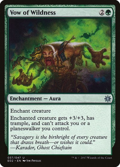 Vow of Wildness (Explorers of Ixalan) Medium Play