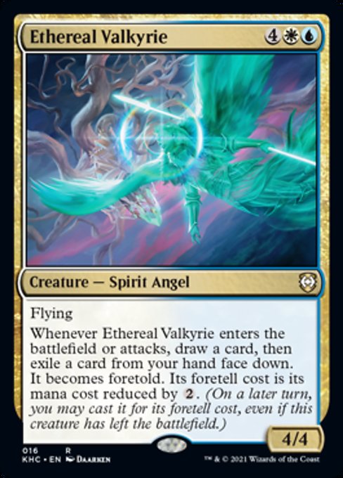 Ethereal Valkyrie (Commander 2021 Kaldheim) Damaged / Poor
