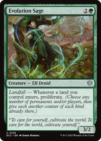 Evolution Sage (Commander: Lorwyn Eclipsed) Near Mint