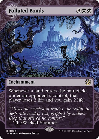 Polluted Bonds (Wilds of Eldraine: Enchanting Tales) Near Mint Foil