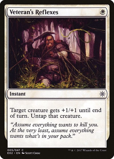 Veteran's Reflexes (Explorers of Ixalan) Light Play