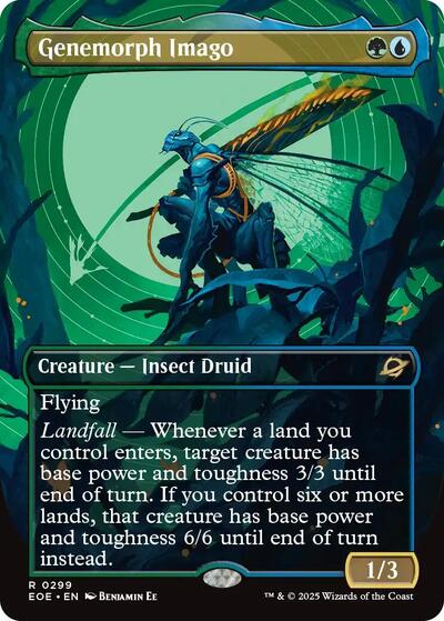 Genemorph Imago (Borderless) (Edge of Eternities) Light Play Foil