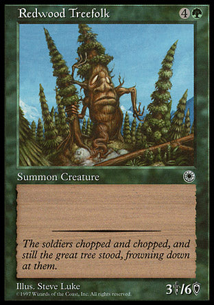 Redwood Treefolk (Portal) Light Play
