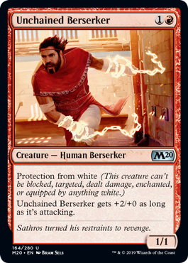 Unchained Berserker (Magic 2020 Core Set) Near Mint Foil