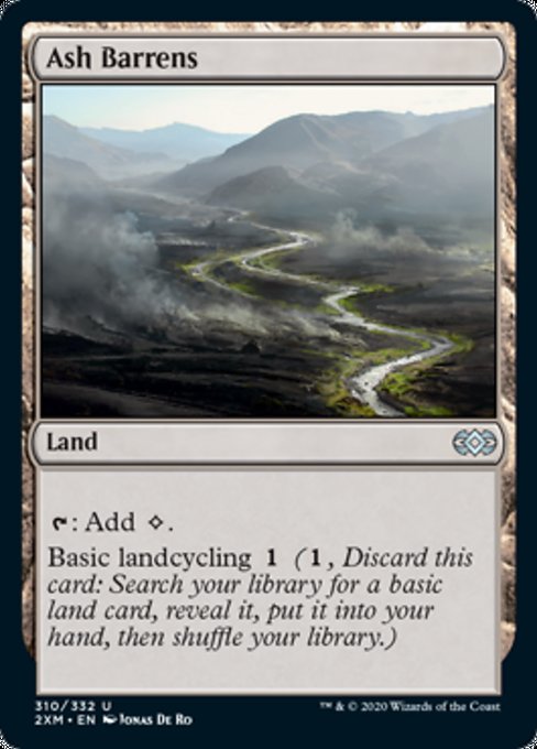Ash Barrens (Double Masters) Light Play