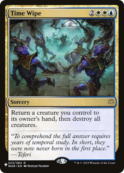 Time Wipe (Secret Lair Commander: From Cute to Brute) Near Mint