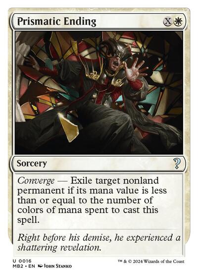 Prismatic Ending (White Border) (Mystery Booster 2) Light Play