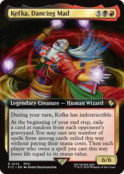 Kefka, Dancing Mad (Extended Art) (Commander: FINAL FANTASY) Near Mint Foil