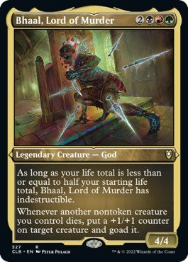 Bhaal, Lord of Murder (Etched Foil) (Commander Legends: Battle for Baldur's Gate) Light Play Foil