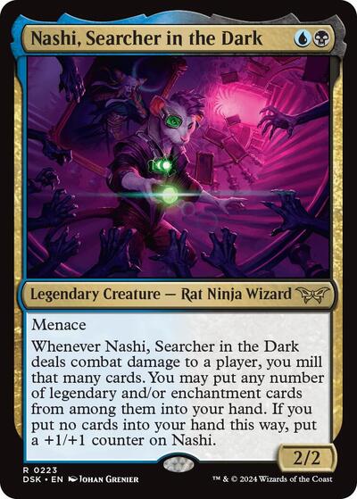 Nashi, Searcher in the Dark (Duskmourn: House of Horror) Near Mint Foil