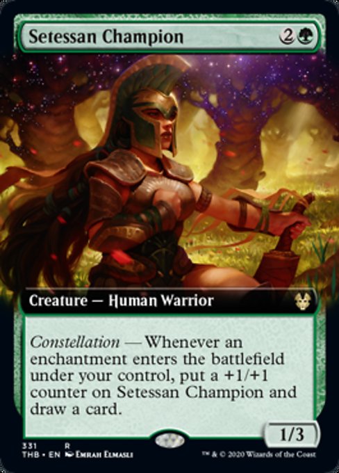 Setessan Champion (Extended Art) (Theros Beyond Death) Medium Play Foil