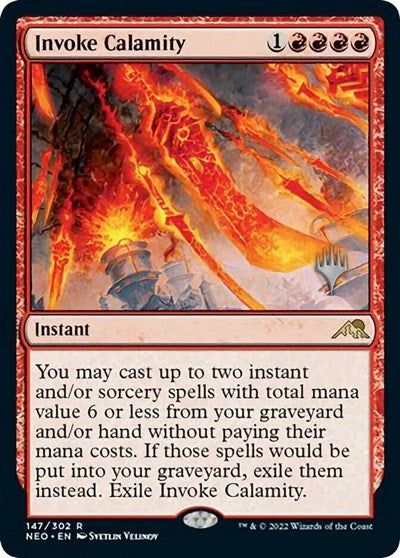 Invoke Calamity (Promo Pack: Kamigawa: Neon Dynasty) Near Mint