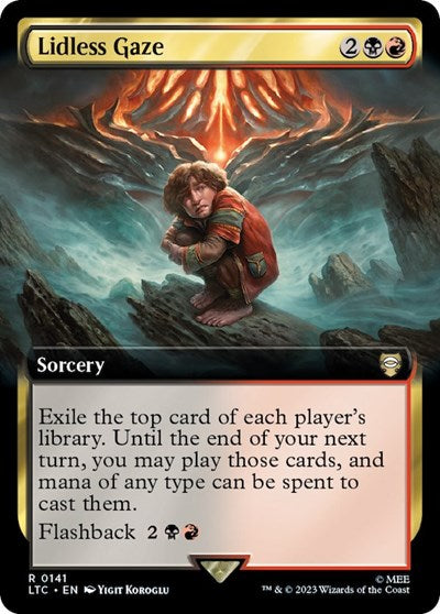 Lidless Gaze (Extended Art) (Commander: The Lord of the Rings: Tales of Middle-earth) Near Mint