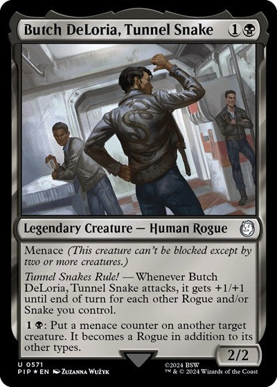 Butch DeLoria, Tunnel Snake (Surge Foil) (Universes Beyond: Fallout) Light Play Foil
