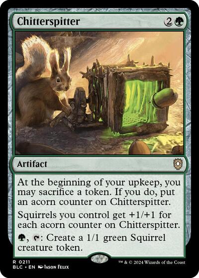 Chitterspitter (Commander: Bloomburrow) Light Play