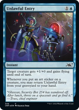 Unlawful Entry (Galaxy Foil) (Unfinity) Near Mint Foil