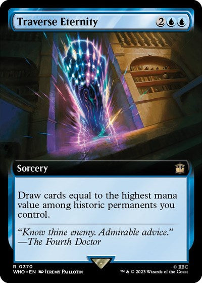 Traverse Eternity (Extended Art) (Universes Beyond: Doctor Who) Near Mint Foil
