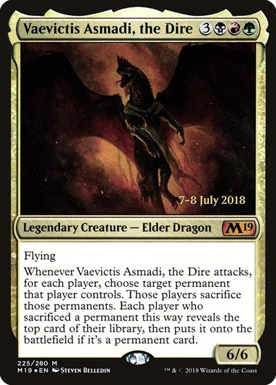Vaevictis Asmadi, the Dire (Promos: Prerelease Cards) Light Play Foil