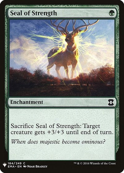 Seal of Strength (Mystery Booster) Near Mint