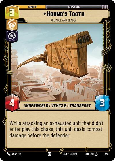 Hound's Tooth Reliable and Deadly (Foil) (Jump to Lightspeed) Near Mint Foil