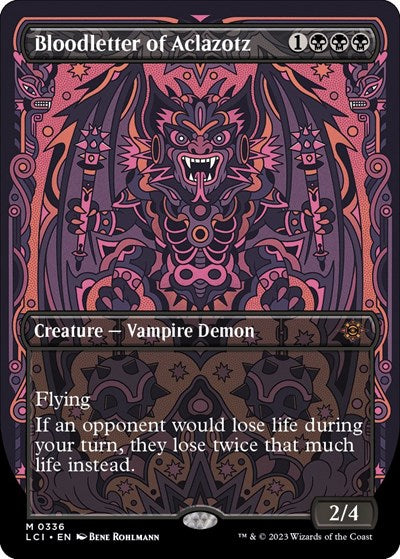 Bloodletter of Aclazotz (Borderless) (The Lost Caverns of Ixalan) Near Mint Foil