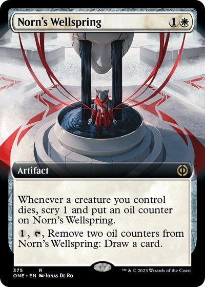 Norn's Wellspring (Extended Art) (Phyrexia: All Will Be One) Light Play