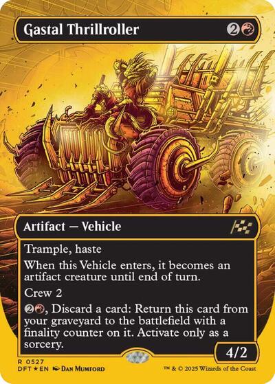 Gastal Thrillroller (Borderless) (First-Place Foil) (Aetherdrift) Near Mint Foil