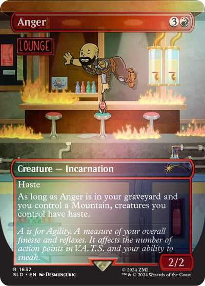 Anger (Rainbow Foil) (Secret Lair) Near Mint Foil