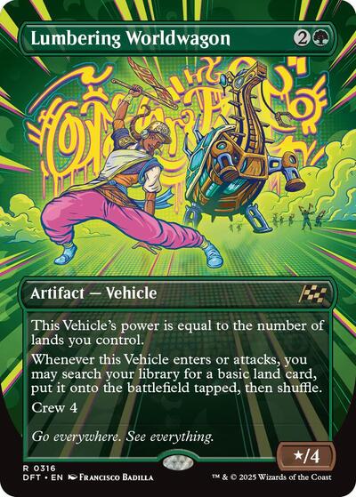 Lumbering Worldwagon (Borderless) (Aetherdrift) Near Mint