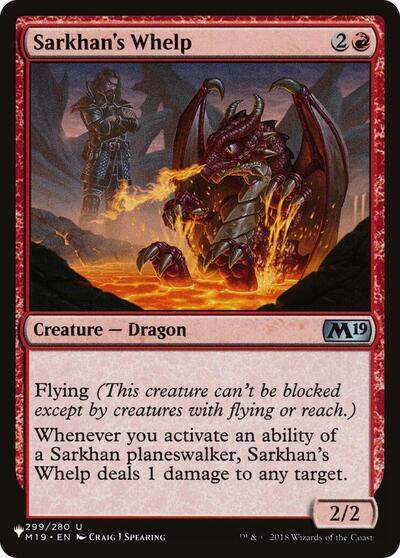 Sarkhan's Whelp (The List) Light Play