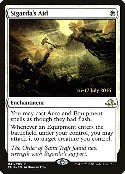 Sigarda's Aid (Promos: Prerelease Cards) Medium Play Foil