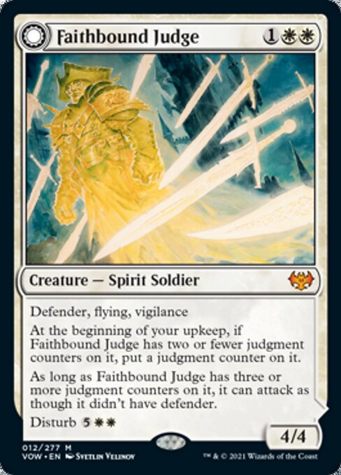Faithbound Judge / Sinner's Judgment (Innistrad: Crimson Vow) Medium Play