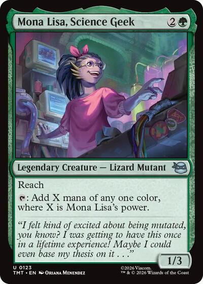 Mona Lisa, Science Geek (Teenage Mutant Ninja Turtles) Medium Play Foil