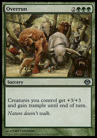Overrun (Duel Decks: Garruk vs Liliana) Light Play