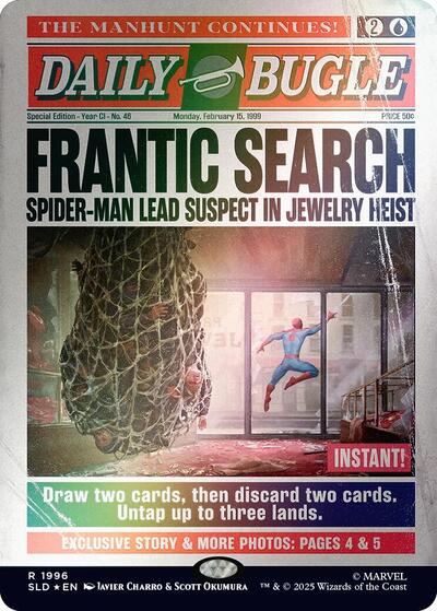 Frantic Search (1996) (Rainbow Foil) (Secret Lair) Near Mint Foil
