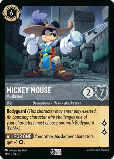 Mickey Mouse - Musketeer (Disney Lorcana Promo Cards) Near Mint
